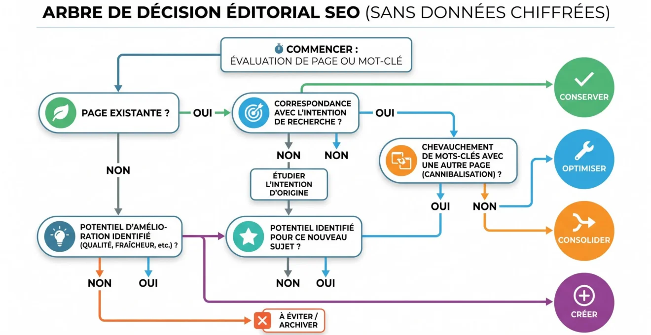 Décider s’il faut optimiser, consolider ou créer un contenu SEO